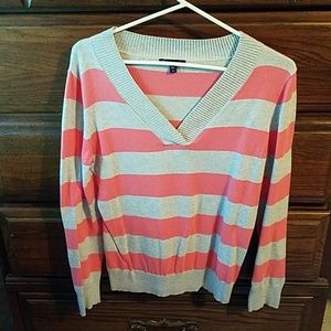 Pink and Gray Sweater